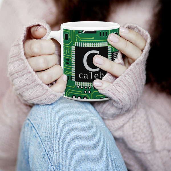 Circuit Board 11oz Coffee Mug - LIFESTYLE