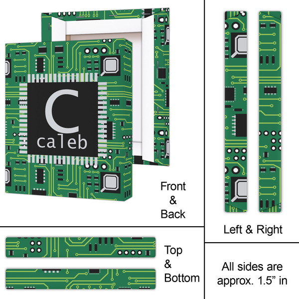Circuit Board 11x14 - Canvas Print - Approval