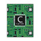 Circuit Board 11x14 Wood Print - Front View
