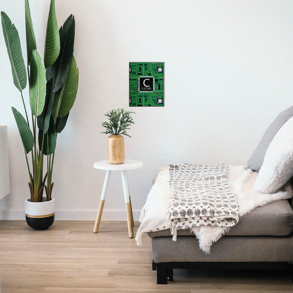 Circuit Board 11x14 Wood Print - In Context