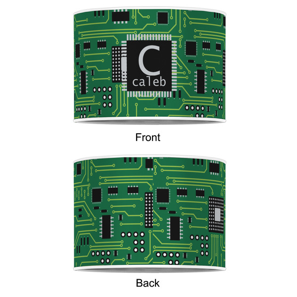 Circuit Board 12" Drum Lampshade - APPROVAL (Poly Film)
