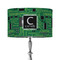 Circuit Board 12" Drum Lampshade - ON STAND (Fabric)