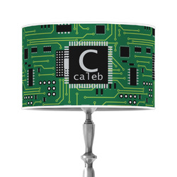Circuit Board 12" Drum Lamp Shade - Poly-film (Personalized)