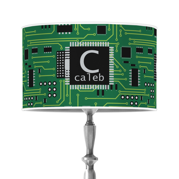 Custom Circuit Board 12" Drum Lamp Shade - Poly-film (Personalized)