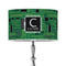 Circuit Board 12" Drum Lampshade - ON STAND (Poly Film)