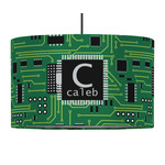 Circuit Board 12" Drum Pendant Lamp - Fabric (Personalized)