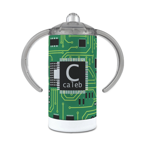 Custom Circuit Board 12 oz Stainless Steel Sippy Cup (Personalized)