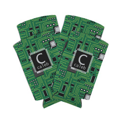 Circuit Board Can Cooler (tall 12 oz) - Set of 4 (Personalized)