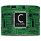 Circuit Board 16" Drum Lampshade - FRONT (Fabric)