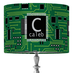Circuit Board 16" Drum Lamp Shade - Fabric (Personalized)