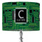 Circuit Board 16" Drum Lampshade - ON STAND (Fabric)