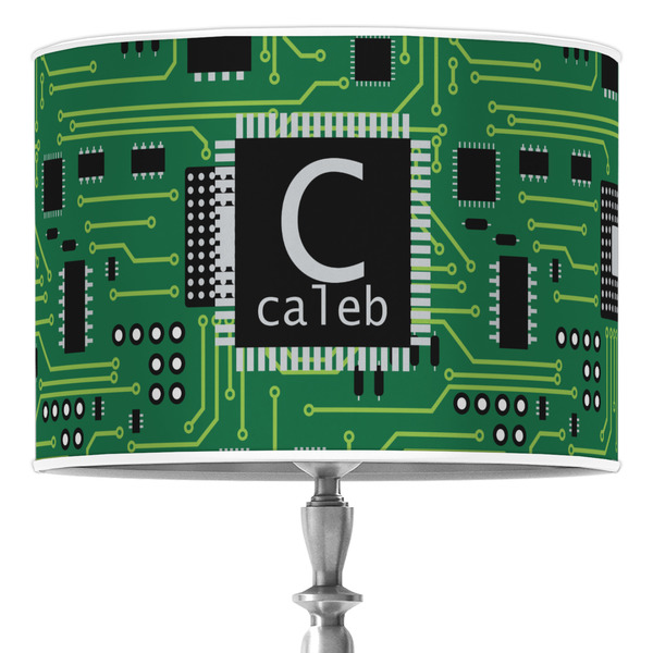 Custom Circuit Board 16" Drum Lamp Shade - Poly-film (Personalized)
