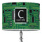 Circuit Board 16" Drum Lampshade - ON STAND (Poly Film)