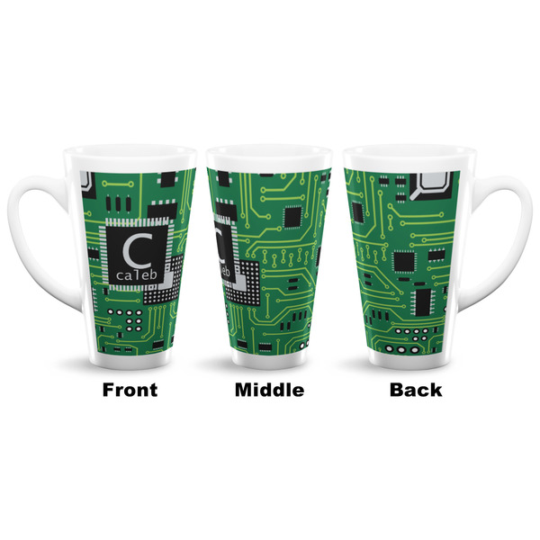 Circuit Board 16 Oz Latte Mug - Approval