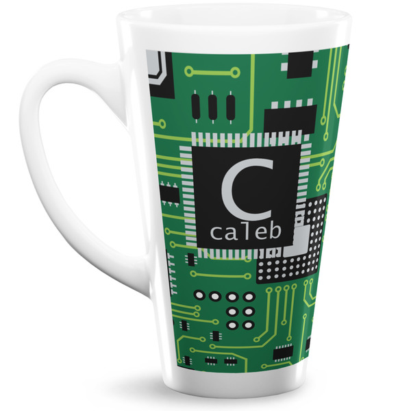 Custom Circuit Board 16 Oz Latte Mug (Personalized)