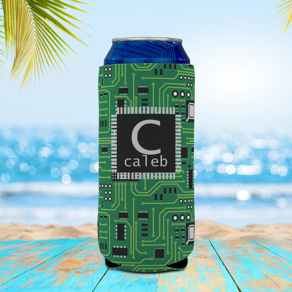Circuit Board 16oz Can Sleeve - LIFESTYLE