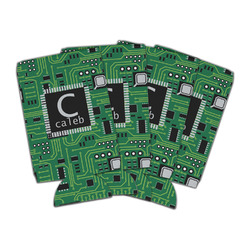 Circuit Board Can Cooler (16 oz) - Set of 4 (Personalized)