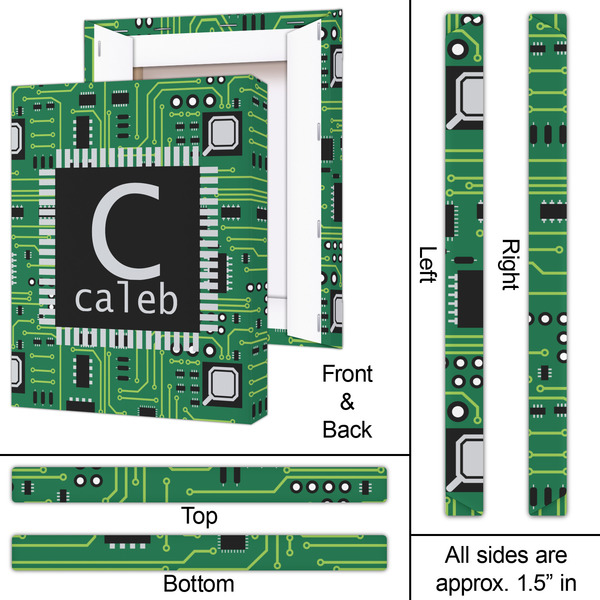 Circuit Board 16x20 - Canvas Print - Approval