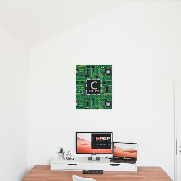 Circuit Board 16x20 - Matte Poster - On the Wall