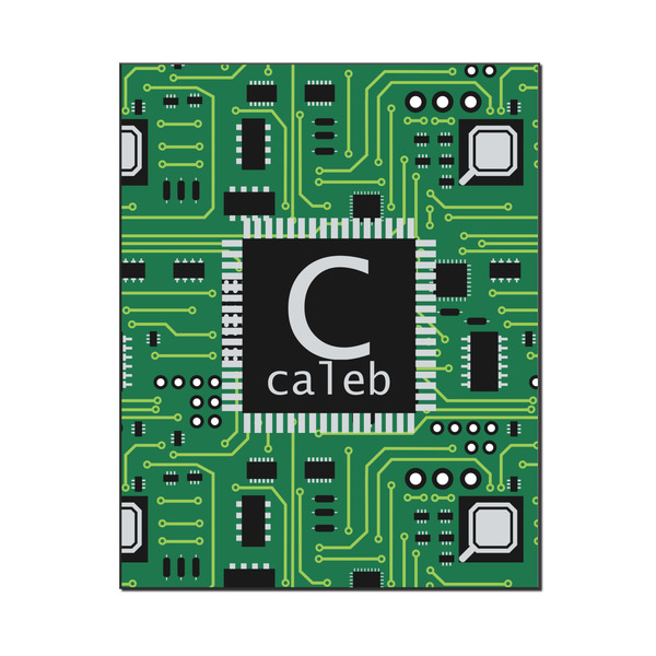 Custom Circuit Board Wood Print - 16x20 (Personalized)