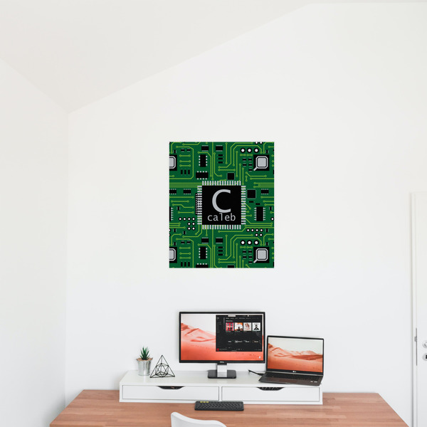 Circuit Board 20x24 - Matte Poster - On the Wall
