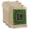 Circuit Board 3 Reusable Cotton Grocery Bags - Front View