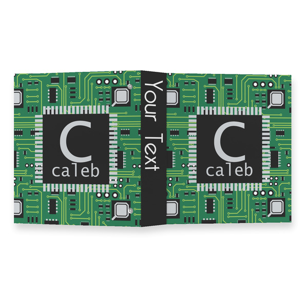 Circuit Board 3 Ring Binders - Full Wrap - 1" - OPEN OUTSIDE