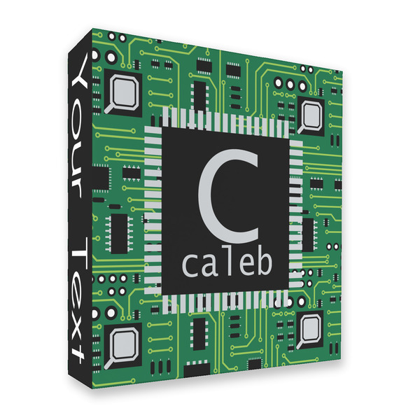 Circuit Board 3 Ring Binders - Full Wrap - 2" - FRONT