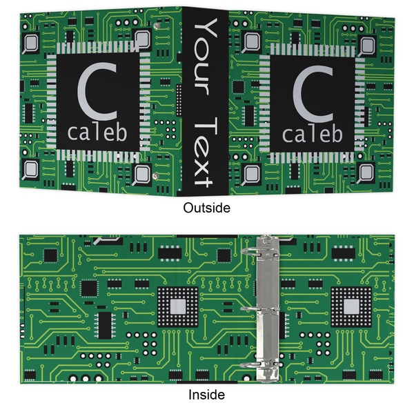 Circuit Board 3 Ring Binders - Full Wrap - 3" - APPROVAL
