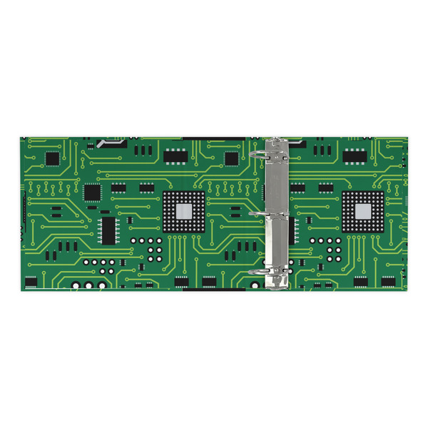 Circuit Board 3 Ring Binders - Full Wrap - 3" - OPEN INSIDE