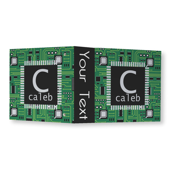 Circuit Board 3 Ring Binders - Full Wrap - 3" - OPEN OUTSIDE
