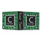 Circuit Board 3 Ring Binders - Full Wrap - 3" - OPEN OUTSIDE