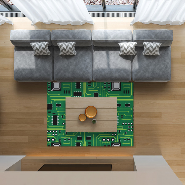 Circuit Board 5'x7' Indoor Area Rugs - IN CONTEXT
