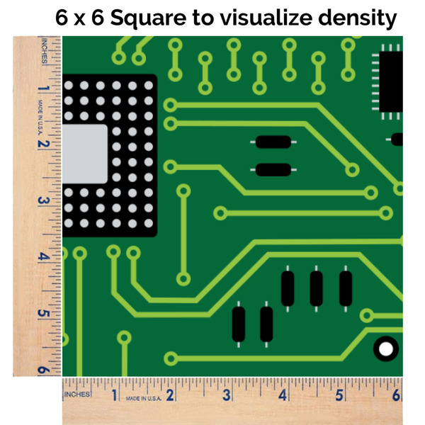 Circuit Board 6x6 Swatch of Fabric