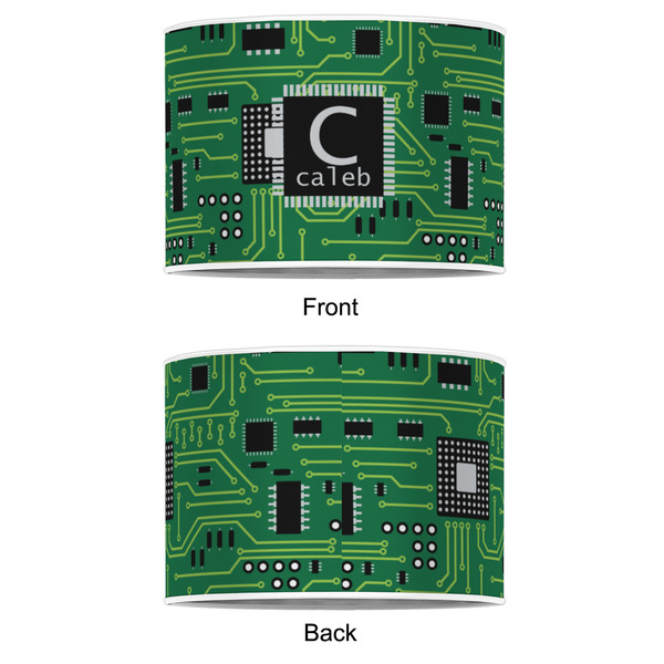 Circuit Board 8" Drum Lampshade - APPROVAL (Poly Film)