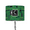 Circuit Board 8" Drum Lampshade - ON STAND (Fabric)