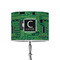 Circuit Board 8" Drum Lampshade - ON STAND (Poly Film)