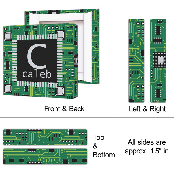 Circuit Board 8x8 - Canvas Print - Approval