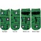 Circuit Board Adult Ankle Socks - Double Pair - Front and Back - Apvl