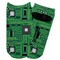 Circuit Board Adult Ankle Socks - Single Pair - Front and Back