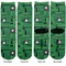 Circuit Board Adult Crew Socks - Double Pair - Front and Back - Apvl