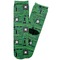 Circuit Board Adult Crew Socks - Single Pair - Front and Back
