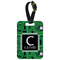 Circuit Board Metal Luggage Tag w/ Name and Initial