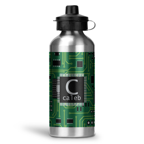 Custom Circuit Board Water Bottle - Aluminum - 20 oz (Personalized)