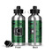 Circuit Board Aluminum Water Bottle - Front and Back