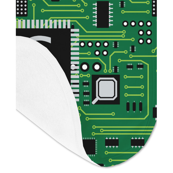 Circuit Board Baby Bib - AFT detail