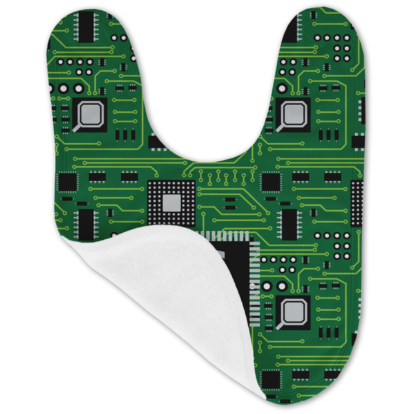 Circuit Board Baby Bib - AFT folded