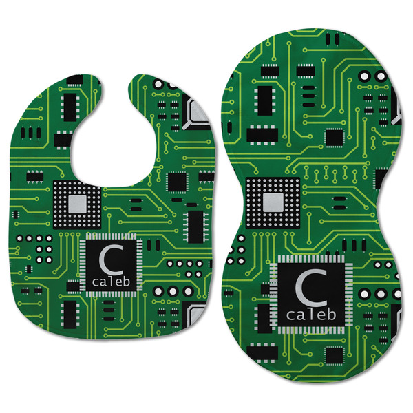 Circuit Board Baby Bib & Burp Set - Approval (new bib & burp)
