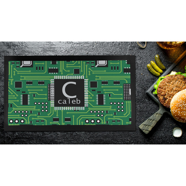 Circuit Board Bar Mat - Small - LIFESTYLE