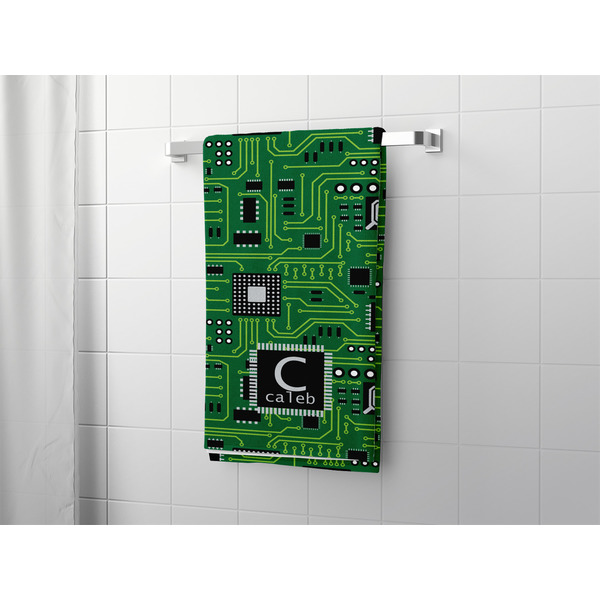 Circuit Board Bath Towel - LIFESTYLE
